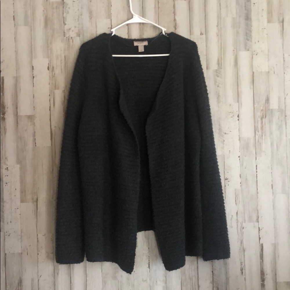 Loft Outlet Dark Gray open cardigan